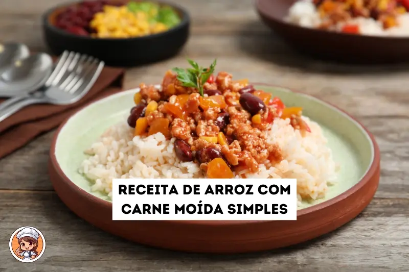 Receita de arroz com carne moída simples