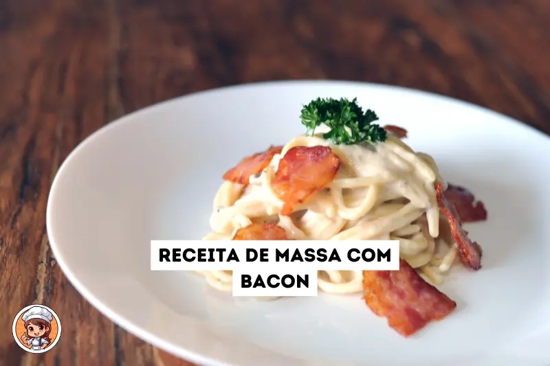 Receita de massa com bacon